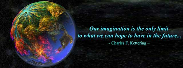 Charles F Kettering Quote, Our imagination quote, world change, One Community, transforming the world