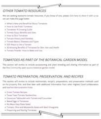 Holistic resource allocation-tomato resources, One Community