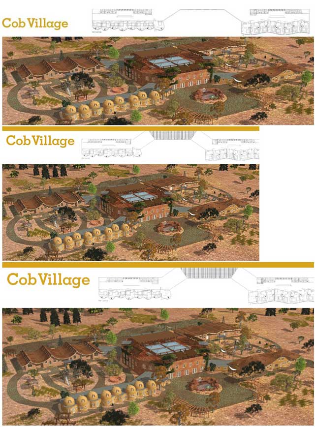 Dean Scholz (Architectural Designer), further developed what’s necessary for us to create quality Cob Village (Pod 3) renders. Here is update 38 of his work that provided the final full-quality render for this Village so we could update the site with all the images you see here: