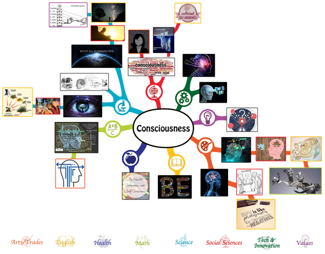 We also completed the second 25% of the mindmap for the Consciousness Lesson Plan, bringing it to 50% complete