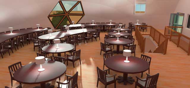 Updated this dining dome render with the new internal color scheme.