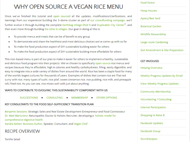 This week, the core team finished reformatting and adding sections to the Vegan Rice Recipes & Omnivore Rice Recipes. You can see a sample of that work here, on the vegan rice recipe page.