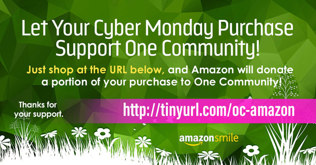 One Community, Amazon Smile Cyber Monday-640