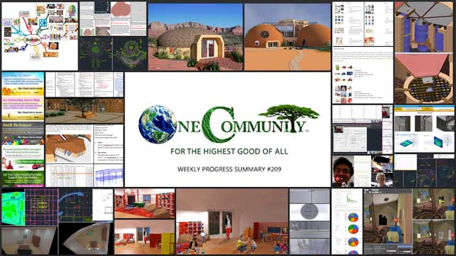 Facilitating Global Eco Collaboratives, One Community Weekly Progress Update #209