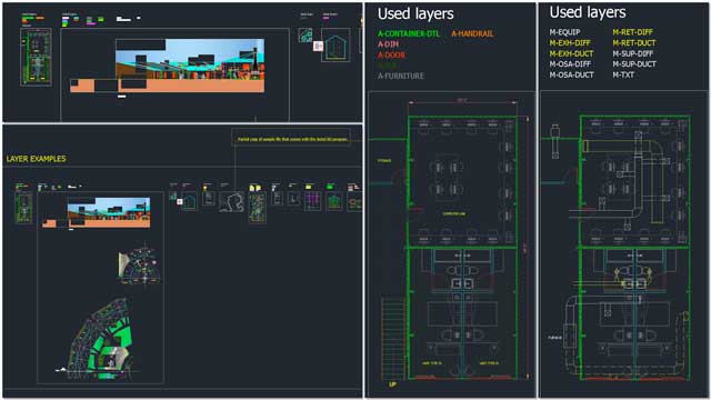 We also started creating a demo set of structures and layouts for the standardized AutoCAD layers and line-weights template and tutorial we're developing. You can see version 1.0 of these example structures here.