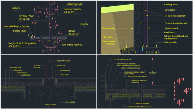 This week the core team created these detailed AutoCAD drawings for inclusion in the City Center Footers, Foundation, and Flooring tutorial.