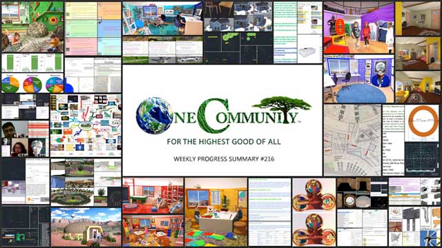 Replicable Highest Good Communities, One Community Weekly Progress Update #216