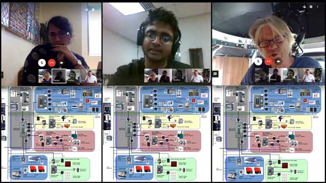 Ramya Vudi (Electrical Engineer) and Shubham Agrawal (Electrical Engineer) continued their work on the City Center electrical design and tutorials with Mike Hogan (Automation Systems Developer and Business Systems Consultant. Here are pictures from our weekly collaborative call continuing to discuss and refine the overall layout...