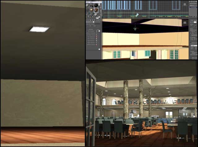 Dean Scholz (Architectural Designer) continued helping us create quality Cob Village (Pod 3) renders. Here is update 93 of Dean’s work, this week’s focus was continued work on the stage areas and lights that will illuminate the stages.