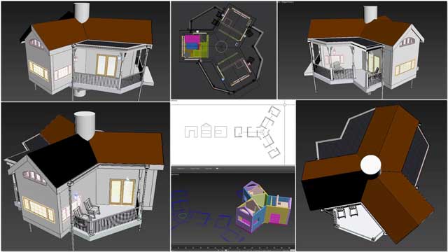 Mihaela “Michelle” Pinzaru (Interior Designer and Architectural Drafter) also joined the team and completed her 1st week taking over development of the Tree House Village (Pod 7) residential designs. This week she updated the AutoCAD layout and fixed the walls and roofs to match the new floor plan.
