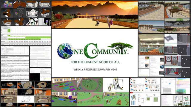 Sustainable Change, One Community Weekly Progress Update #249