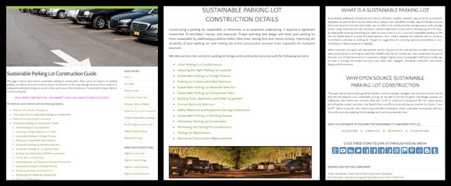 Open Source Sustainable Parking Lot guide, An Open Source Sustainability Model, One Community Weekly Progress Update #381