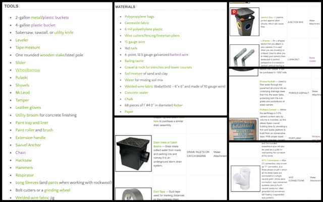 Tools and Equipment page, Blueprint for an Open Source Sustainable Planet, One Community Weekly Progress Update #464