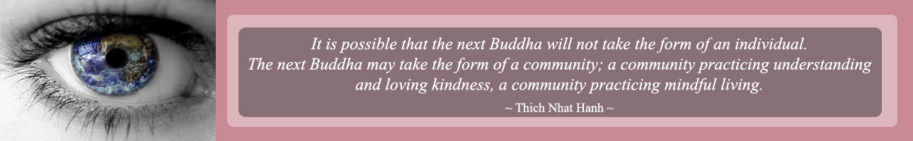 Thich Nhat Hanh Quote, The Next Buddha, one community