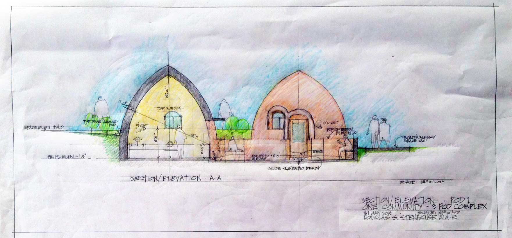 earthbag consruction, superadobe construction, super adobe construction, earth building, earth dome, dome home, One Community, sustainable living, eco living, dirt home, building with earth, earthbag village, sustainable building, construction of the future