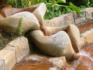 natural pool spout, natural jacuzzi design, eco systems design, eco swimming, green swimming