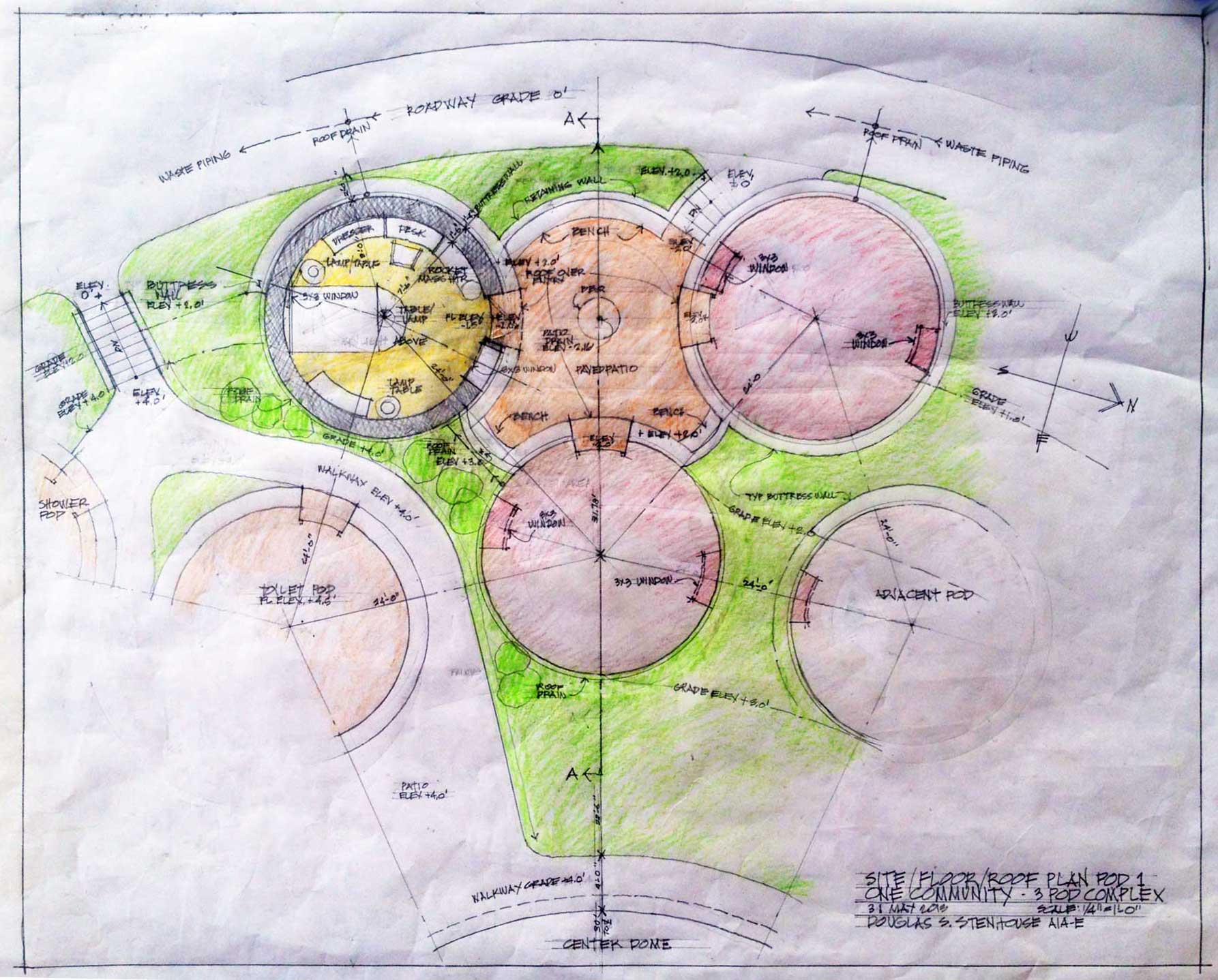 earthbag consruction, superadobe construction, super adobe construction, earth building, earth dome, dome home, One Community, sustainable living, eco living, dirt home, building with earth, earthbag village, sustainable building, construction of the future, facilitating the evolution of sustainability
