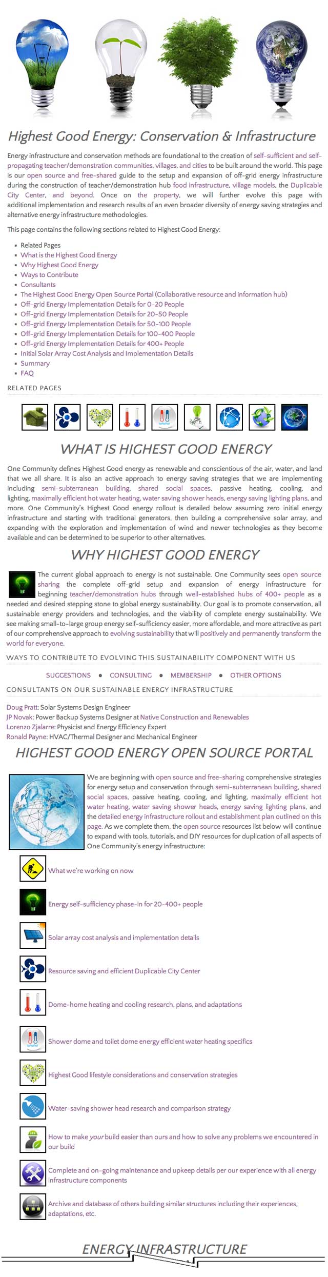 Highest Good Energy, One Community