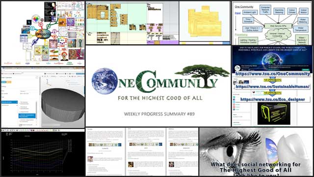 Creating a Better World for Us All, One Community Weekly Progress Update #89