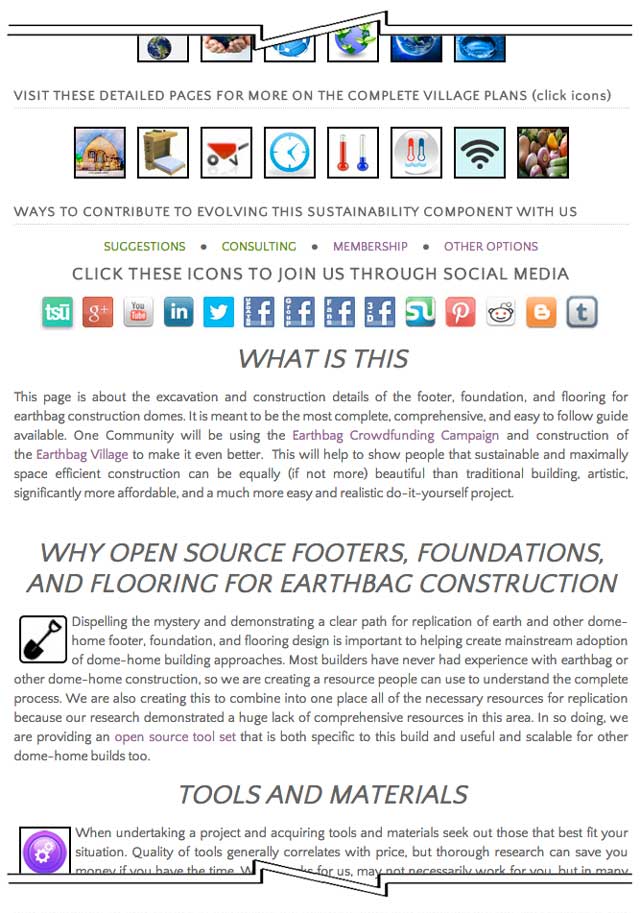 What and Why Section added to Footers, Foundations and Flooring Page, One Community