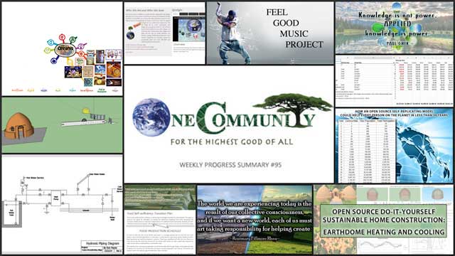 Sustainable Human Progress, One Community Weekly Progress Update #95