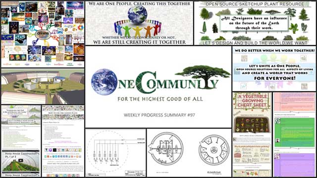 Bold New Creative Thinking, One Community Weekly Progress Update #97