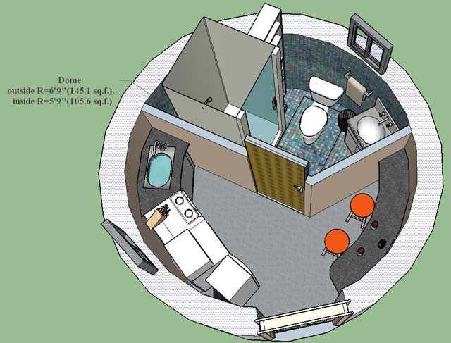 Bathroom and Kitchen Dome, One Community
