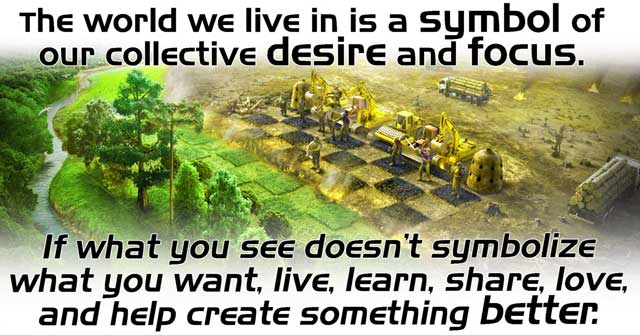 Active Ecological Reinvention of Our World, Symbolism meme 640, One Community
