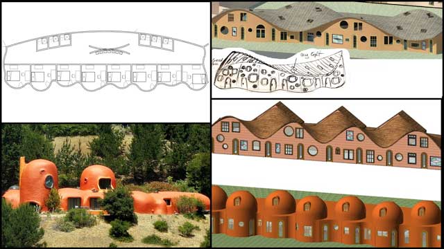  Cob Village (Pod 3) designs, One Community