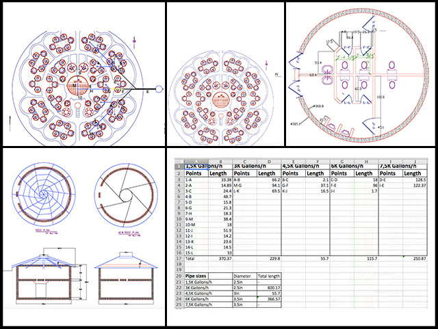  complete report for the structural engineering details for the reciprocating roof design that we'll be using for the Earthbag Village communal shower and bathroom designs, One Community