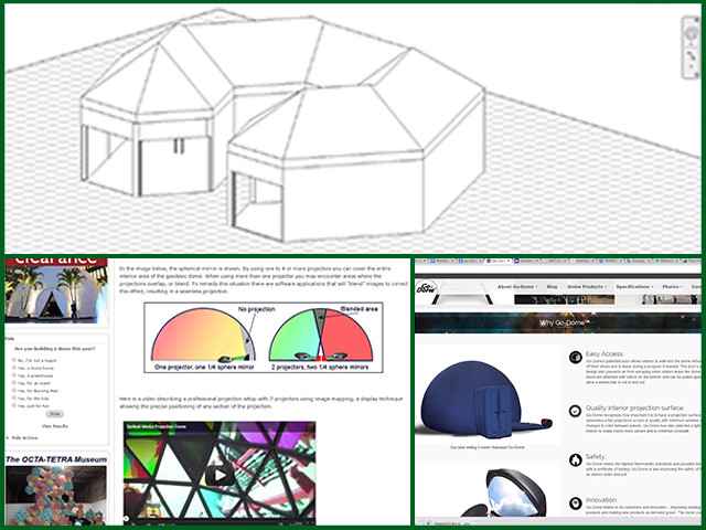 And finally, Ana turned her 2D model of the transitory kitchen into a 3D model in Revit, and then began the selection and design of the projection dome for our ‘Ultimate Classroom’.