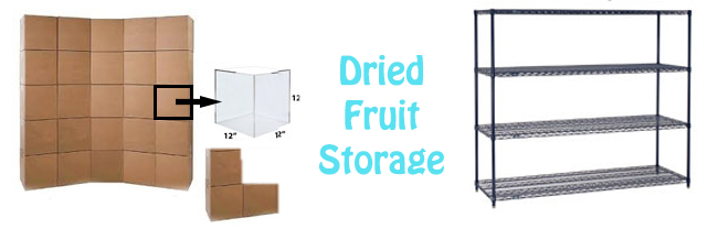 Dried Fruit Storage, Food Self Sufficiency