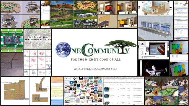 Comprehensive and Sustainable Global Regeneration, One Community Weekly Progress Update #133