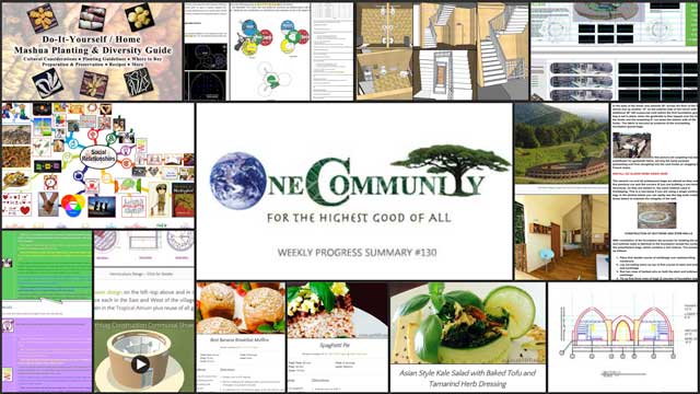 Sustainable Eco-Community Replication, One Community Weekly Progress Update #130