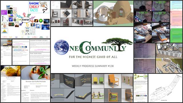 A Complete Sustainability Approach, One Community Weekly Progress Update #138