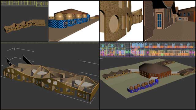 Conscious Stewardship of Our Biosphere , Dean Scholz, Architectural Designer, further developed what’s necessary for us to create quality Cob Village (Pod 3) renders. Here is update 3.0 of this work that focused mostly on finding and creating textures for the two North wings.
