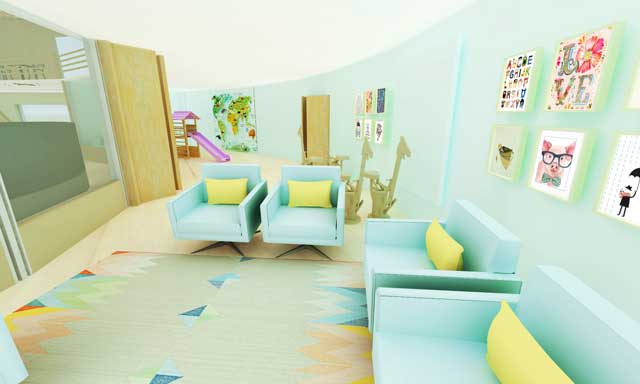 Highest Good Creating – Brianna Johnson (Interior Designer), also continued evolving the renders for the Straw Bale Village (Pod 2). What you see here is the 2nd render for the kids’ playroom, now with enhanced colors, pictures on the walls added using Photoshop, and other aesthetic details.