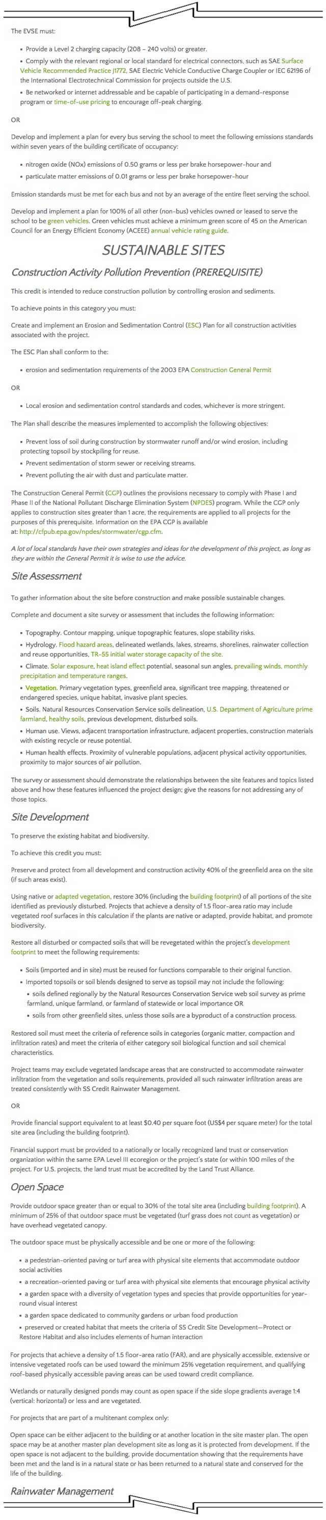 Community-Based Eco-Resource Allocation – Jacky Tustain (Project Manager) also continued helping us convert the LEED Certification research done by Matheus Manfredini (Civil Engineering Student and Urban Design Coordinator) into a webpage. Here are the 4th round of pictures of this LEED Tutorial page developing on the site, continuing with formatting and content editing. We’d say we’re about 50% complete with this tutorial.
