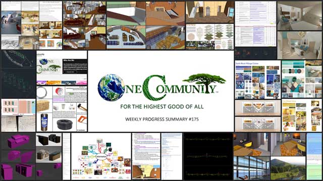 Facilitating Ecological Living for All, One Community Weekly Progress Update #175