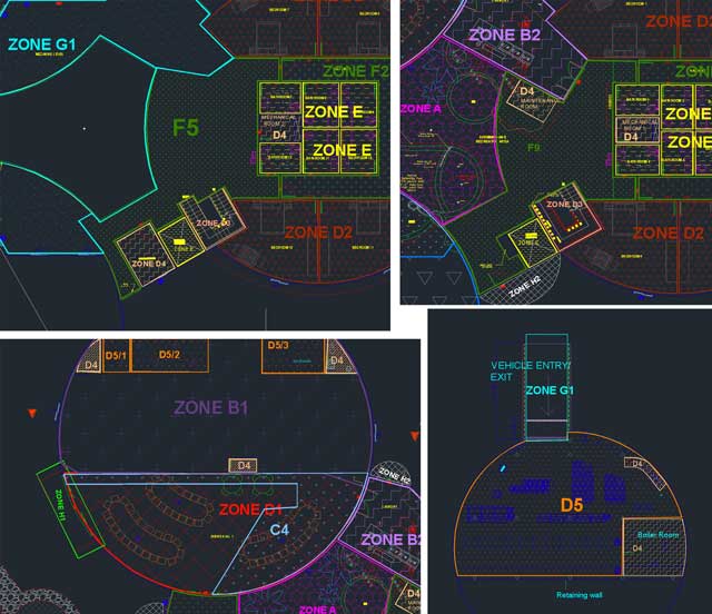 And Dipti Dhondarkar, (Electrical Engineer) also continued with her 16th week of work on the lighting zones, completing what we think are the final outlines. Her last areas revised can be seen here: