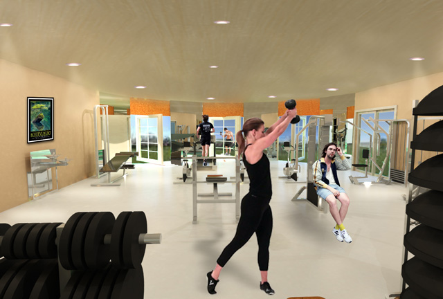  Bupesh Seethala (Interior Designer) finalized this image looking out for the gym