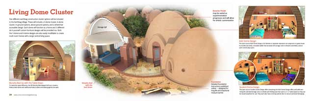 we updated the Earthbag Village living dome beds render