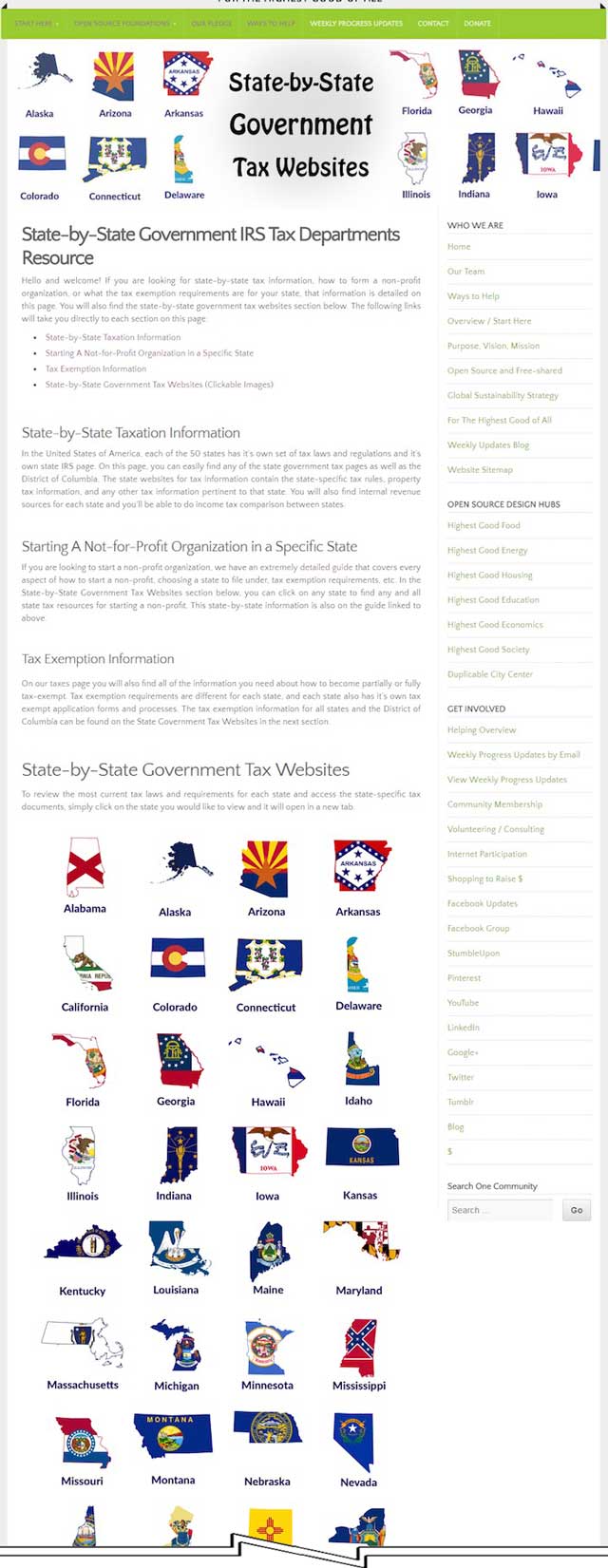 In addition to this we finished working on the new and standalone state-by-state resource page for the US Departments of Taxation, creating a header image, performing final edits, and completing the SEO information and sharing it. You can see this page here.
