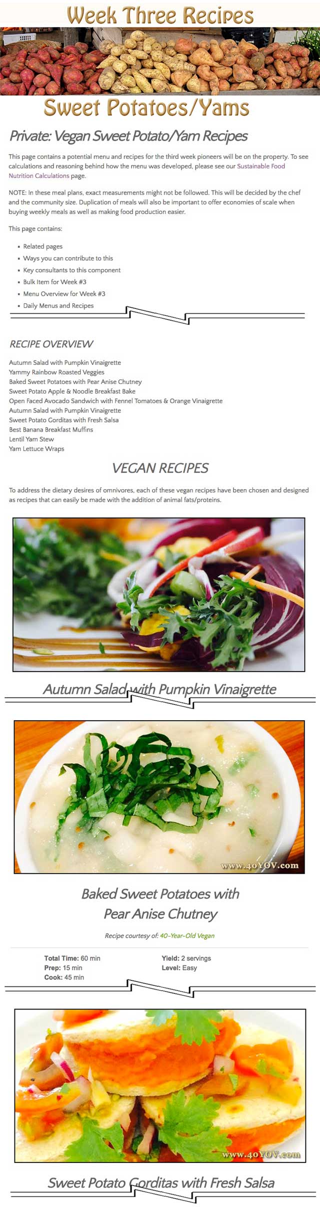 As part of the development of our Food Self-sufficiency Transition Plan, which features contributions from Naturopathic Doctor Matt Marturano (creator of the COHERENT model for comprehensive digestive health), this week the core team compiled the sweet potato recipes, as you can see here. , restoring sustainable balance