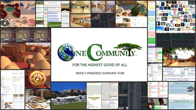 Jump Starting Global Eco-Communities, One Community Weekly Progress Update #198