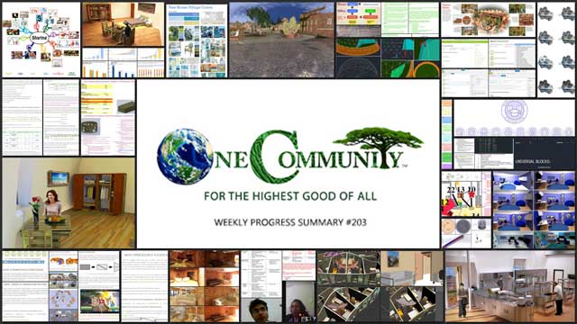 Helping People Create a Better World, One Community Weekly Progress Update #203