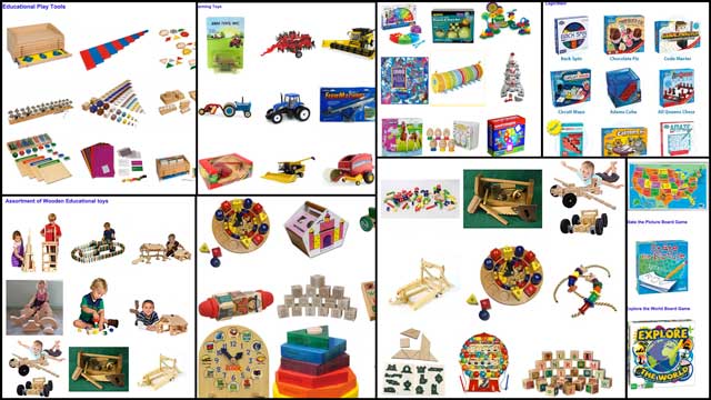 And Jennifer Zhou (Web Designer) helped create all these images for what will be organized sections on the Learning Tools and Toys page.