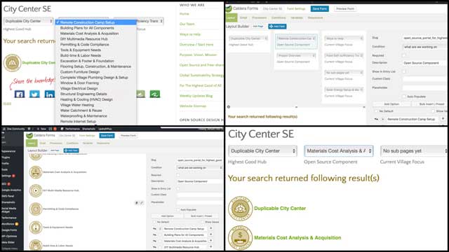 Ashwin Patil (Web Developer) also continued helping develop the new Search Engines for our site. This week’s work was returning to development of the Duplicable City Center search engine you can see here, and recreating it based on the new pages and format.