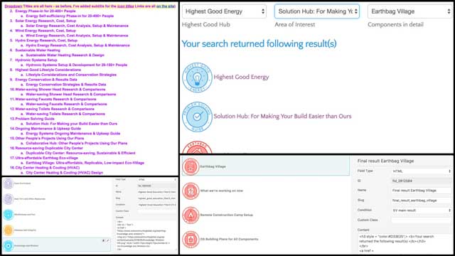 Working with Ashwin Patil (Web Developer), we also finished the first round of revision suggestions for version 2.0 of the Highest Good energy search engine and updated all the search engines to be SSL-security compliant. You can see some of this work here.