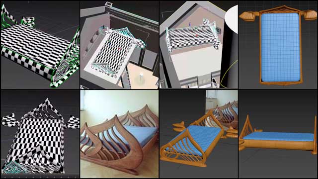 Samantha Robinson (3D Designer) also joined the team and completed her first week beginning work on the interior design for the living structure of the Tree House Village (Pod 7). This week’s focus, as shown here, was modeling a custom bed design.